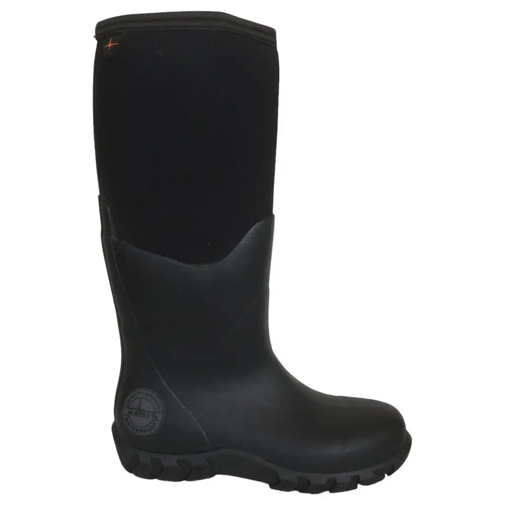 Habit Boots Mens 7 Waterproof Quality Comfort 15 All Weather Rubber Black